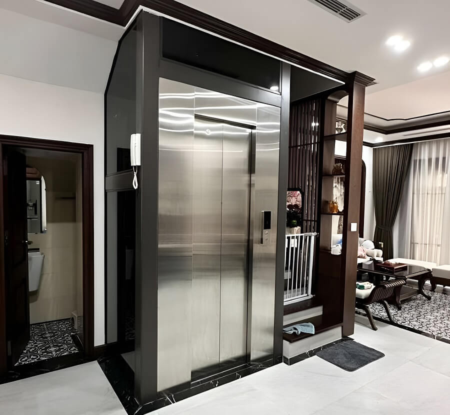 Mẫu thang máy Mitsubishi cho gia đình đẹp, tiết kiệm diện tích